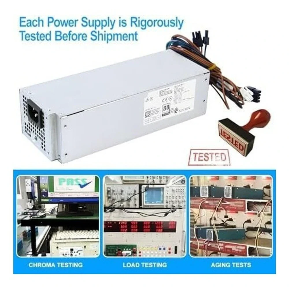 S-Union 500W Power Supply PSU D500EPM-00 80‎ Plus Platinum for Dell Optiplex XPS